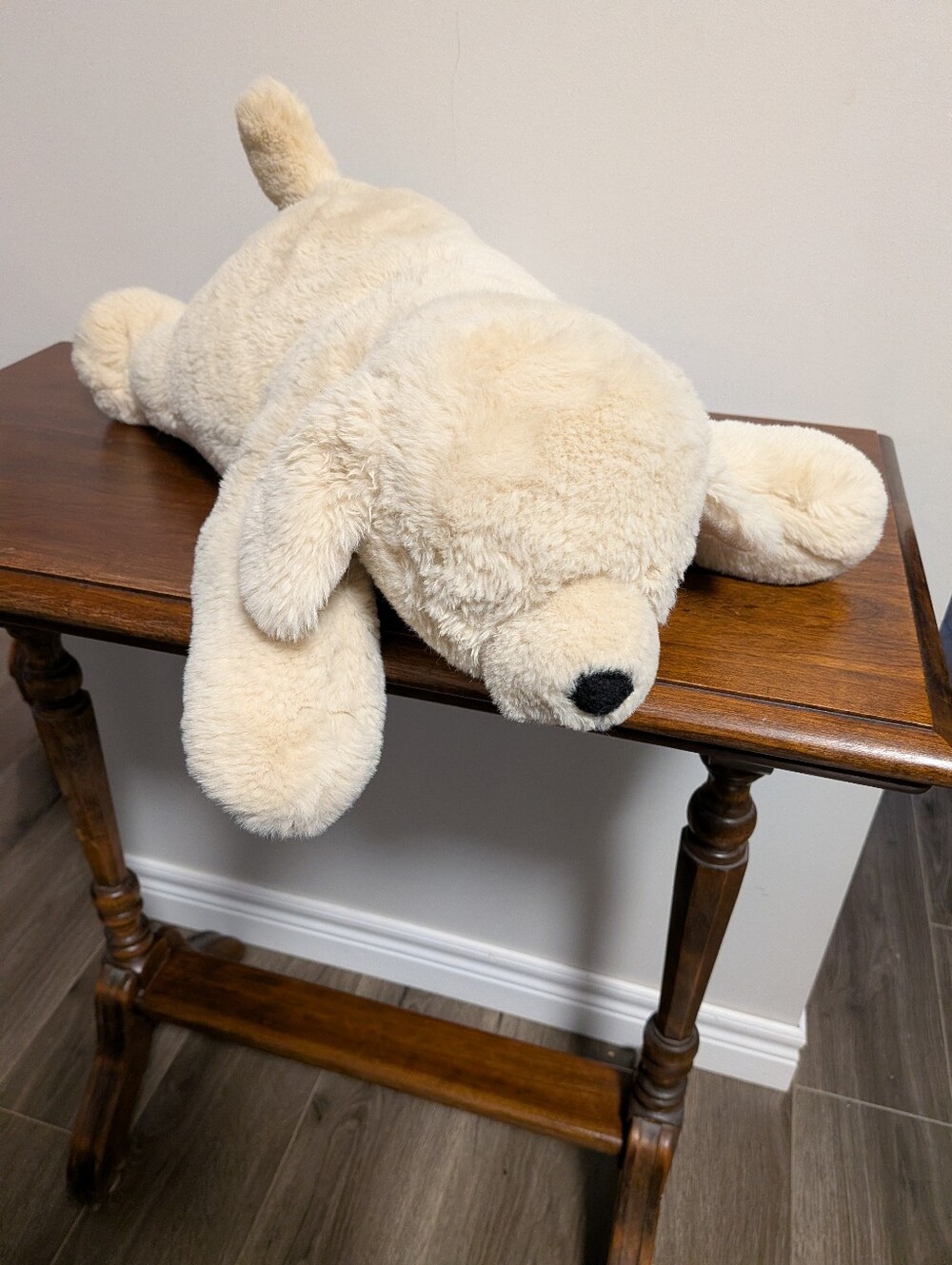 Cuddle & Hugs Plush Cream Lab Dog Stuffed Animal Weighted- Soft  Toy.